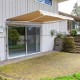 Toldo Manual Plegable de Aluminio para Exterior con...