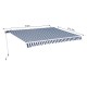 Toldo Manual Plegable de Aluminio para Exterior con...