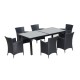 Conjunto muebles jardin de Ratan 1 mesa de comedor 6...