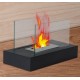 Black bioethanol fireplace stainless steel, steel, v.