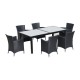 Conjunto muebles jardin de Ratan 1 mesa de comedor 6...