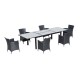 Conjunto muebles jardin de Ratan 1 mesa de comedor 6...