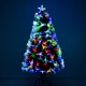 Albero di Natale altezza 120 cm + stella e fibra o.