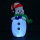 Aufblasbarer Schneemann 55x45x120cm Weihnachtslichter l.