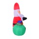 Papa Noel Inflable 70x45x120cm Luces LED + Bolsa Reg...