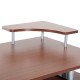 Table d'ordinateur couleur bois mdf 120x55x85cm...