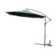 Reclining parasol of garden or patio - dark green.