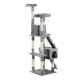 Tree scraper cats grey felpa wood 50x50x170cm...