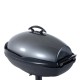 Barbecue electric grid silver and black steel alu.