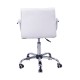 Office chair pu + white pvc 52,5x54x82-96cm...