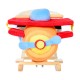 Horse balancin cloth multicolored wood 60x33x45cm...