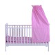 Lettino per bambini in legno rosa 140x70x147cm...