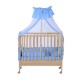 Baby cot blue wood 90x54x140cm...