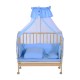 Babybett blau Holz 90x54x140cm...