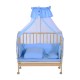 Cama de bebê madeira azul 90x54x140cm...