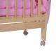 Culla di legno rosa 90x54x140cm...