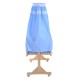 Babybett blaues Holz 94x50x140cm...