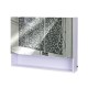 Specchio bagno vetro bianco 60x80x15cm...