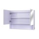 Salle de bain miroir blanc verre 60x80x15cm...