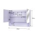 Salle de bain miroir blanc verre 60x80x15cm...