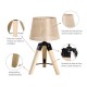 Modern and original table lamp with tripod base.