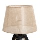 Modern and original table lamp with tripod base.