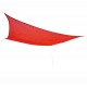 Candle awning 6x4m square red parasomber color.