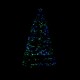 Arbre de Noël vert ≈60x150cm + lumières LED.