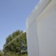 Gazebo de tente amovible - couleur blanche - ...