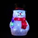 Légère snowman a conduit décoration de Noël co.