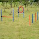 Set agility training dogs agility jump pole.