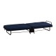 Foldable bed at 5 levels - blue color - a.