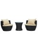 Furniture set for garden terrace or patio with.