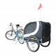 Trailer bike dog pet 130x90x110cm 1 band.