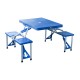 Camping de table pliant – avec 4 chaises – aluminium –...