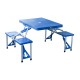 Folding table campsite – with 4 chairs – aluminum –...