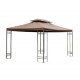 Toit de remplacement pour pavillon polyester 3x4m.