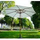 Sombrilla Parasol Blanco Crema Madera Terraza Playa ...