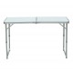 Table de camping pliante et convertible avec hauteur r.