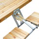Table pliante bois de pin pour le camping ou la plage 4 ...