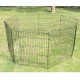 Park for dogs black steel ø158 x76cm...