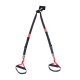Kit de treinamento de nylon vermelho e preto 212.5x26x4cm...