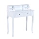 Makeup dresser white wood 88x40x101cm...