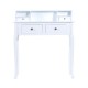 Makeup dresser white wood 88x40x101cm...