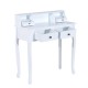 Makeup dresser white wood 88x40x101cm...