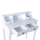 Makeup dresser white wood 88x40x101cm...