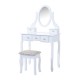 Schminkbecher mit Stuhl - weiße Farbe -...