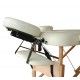 Massage table - cream color - pu and wood - 182x...