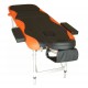 Foldable and portable massage table for physiotherapy.
