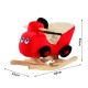 Balncin Bebe Stoff rot Holz 60x33x45cm...